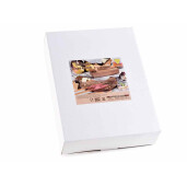 Set 2 platouri si suport lemn maro Gaina 25x8x24 cm