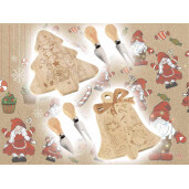 Set 2 platouri Craciun 16x21.5 cm, 13 cm