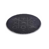 Set 3 platouri servire, tocator ardezie neagra  Ø 30 cm
