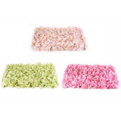 Set 3 panouri flori artificiale multicolore 59x40 cm