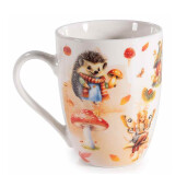 Set 2 cani portelan in cutii cadou Autumn Ø 8 cm x 10,5 H, 300 ml