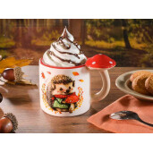 Cana ceramica multicolora Ø 7 cm x 8 H, 200 ml