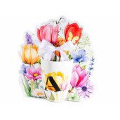 Cana portelan multicolor in cutie cadou litera A Ø 8 cm x 10,5 H, 300 ml