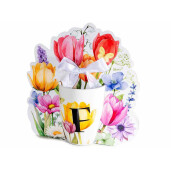 Cana portelan in cutie cadou, litera F, 20,5 x 8 x 21 H, 300 ml