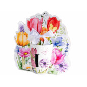 Cana portelan multicolor in cutie cadou litera I Ø 8 cm x 10,5 H, 300 ml