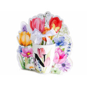 Cana portelan multicolor in cutie cadou litera N Ø 8 cm x 10,5 H, 300 ml