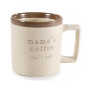 Set 2 cani portelan maro crem Mama's, Papa's Coffee  Ø 9 cm x 9,5 H, 400 ml