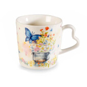 Set 6 cani portelan Flori de Camp 9.5x9 cm, 350 ml