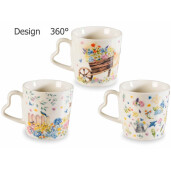 Set 6 cani portelan Flori de Camp 9.5x9 cm, 350 ml