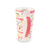 Set 4 cani portelan Bee Honey 9x15 cm, 500 ml