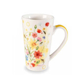 Set 4 cani portelan Bee Honey 9x15 cm, 500 ml