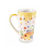 Set 4 cani portelan Bee Honey 9x15 cm, 500 ml