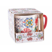 Set 2 cani portelan Majolica in cutie cadou  Ø 8,5 cm x 8,5 H, 300 ml