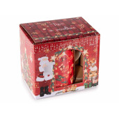 Set 6 cani Craciun portelan 8.5x9.5 cm, 380 ml
