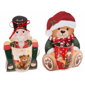 Set 6 cani Craciun portelan multicolor 8x10 cm, 350 ml