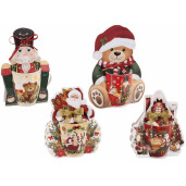 Set 4 cani Craciun portelan multicolor Ø 8 cm x 10,5 H, 300 ml
