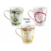 Set 6 cani portelan 8.5x10.5 cm, 350 ml