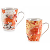 Set 6 cani portelan Bee Honey 8x10.5 cm, 350 ml