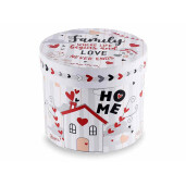 Cana portelan multicolor in cutie cadou Family Home 8.5x10.5 cm, 350 ml