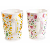 Set 2 cani portelan, lingurita, tava 9x11 cm, 400 ml 