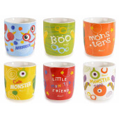 Set 6 cani portelan Monsters 8.5x9 cm, 350 ml 
