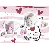 Set 2 cani si 2 boluri portelan 11.5x9x20 cm