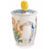 Cana portelan multicolor Agrumi Ø 8 cm x 10,5 H, 300 ml