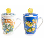 Set 2 cani portelan 8.5x10.5 cm, 300 ml