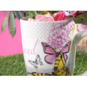 Set 4 cani portelan, 4 infuzoare 8.5x13 cm, 450 ml