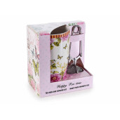 Set 4 cani portelan, 4 infuzoare 8.5x13 cm, 450 ml