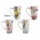 Set 8 cani portelan multicolor PK 9x15 cm, 500 ml
