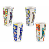 Set 8 cani portelan Maiolica 9x15 cm, 450 ml