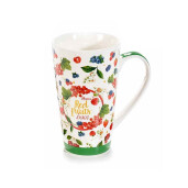 Set 8 cani portelan Fructe 9x15 cm, 500 ml