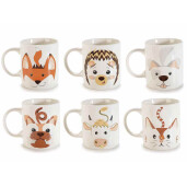 Set 6 cani portelan Musetti 8x9.5 cm, 350 ml 