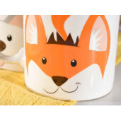 Cana portelan multicolor Vulpita Ø 8 cm x 9,5 H, 350 ml