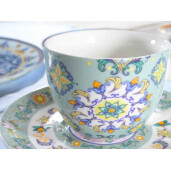 Set 4 cesti portelan Maiolica  8.5x6.5 cm, 250 ml 