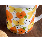 Set 3 cani portelan cu infuzoare 8x10.5 cm, 290 ml