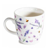 Set 2 cani portelan in cutie cadou Lavanda Ø 5,5 cm x 6 H, 70 ml