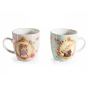 Set 2 cani Paste portelan multicolor Ø 5,5 cm x 6 H