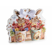 Set 2 cani Paste portelan multicolor Ø 5,5 cm x 6 H