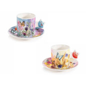 Set 4 cesti portelan 5.5x5.5 cm, 80 ml