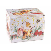 Ceainic ceramica multicolora Craciun cm 20 x 13 x 14 H