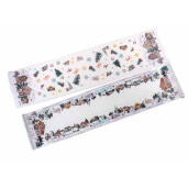 Set 2 traverse masa Craciun textil cm 32 x 140 H