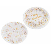 Set 12 suporturi farfurii poliester multicolor 39 cm