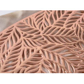 Set 12 suporturi farfurii polipropilena auriu roz 38 cm