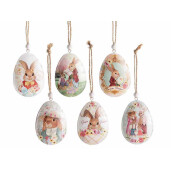 Set 6 Oua Paste metal multicolor cm 6 x 8 H