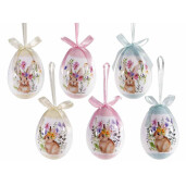 Set 18 oua decorative Paste plastic multicolor 6.5x10 cm