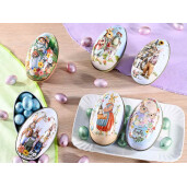 Set 6 oua Paste metal multicolor 6.5x7x11 cm