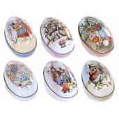 Set 6 oua Paste metal multicolor 6.5x7x11 cm