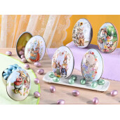 Set 6 oua Paste metal multicolor 8.5x9x12.5 cm
